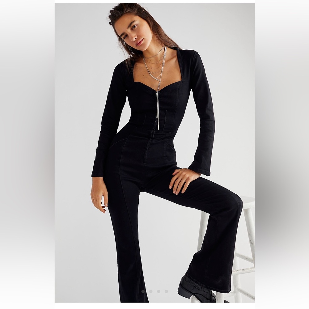 Free People Karly Jumpsuit in Night Rider